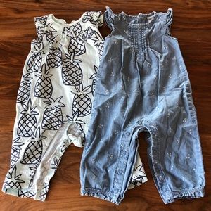 Bundle of 6-9 month rompers